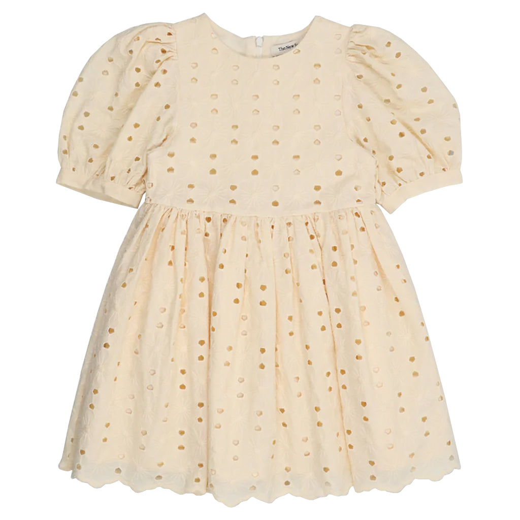 The New Society Child Creta Dress Macadamia Cream