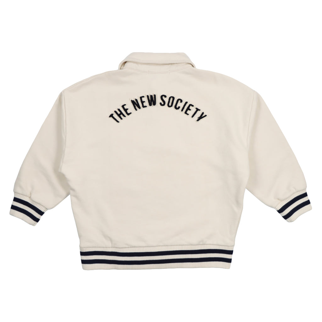 The New Society Child Finnia Polo Sweatshirt Ecru Cream