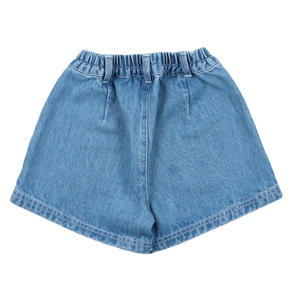 The New Society Child Kostas Shorts Mid Blue Denim