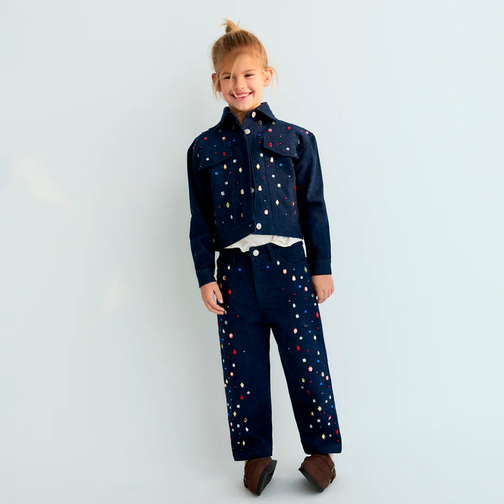 The New Society Child Mia Jacket Blue Denim