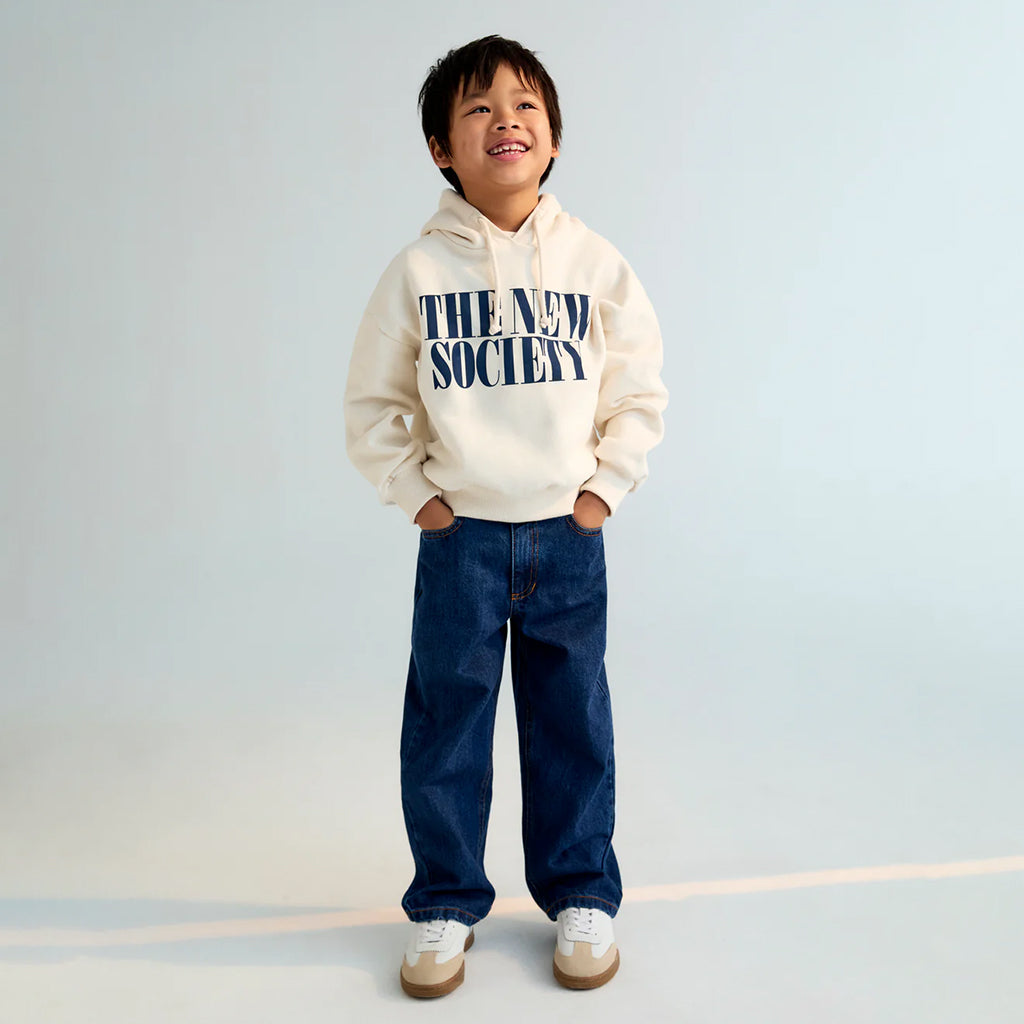 The New Society Child Mica Sweatshirt Moonlight White