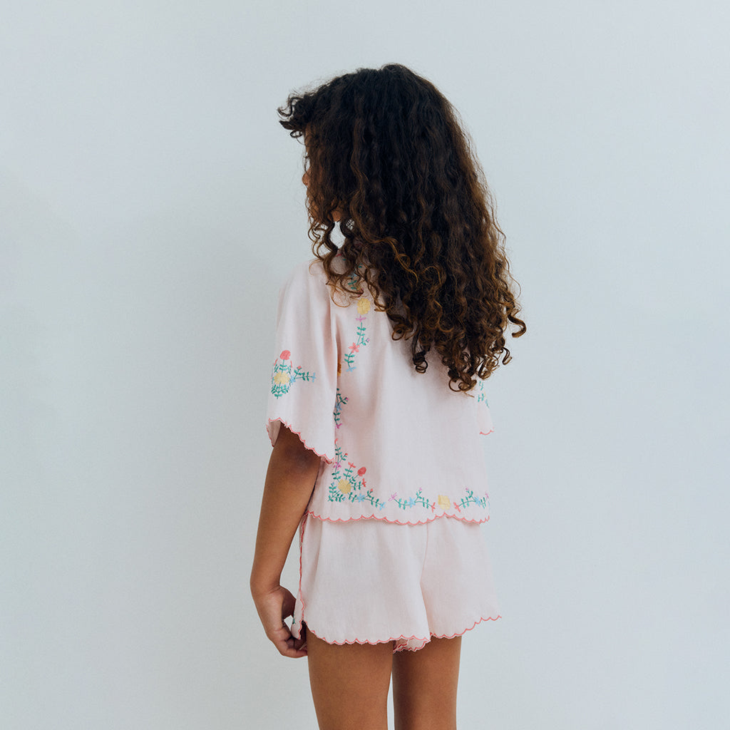 The New Society Child Orchid Shorts Petal Pink