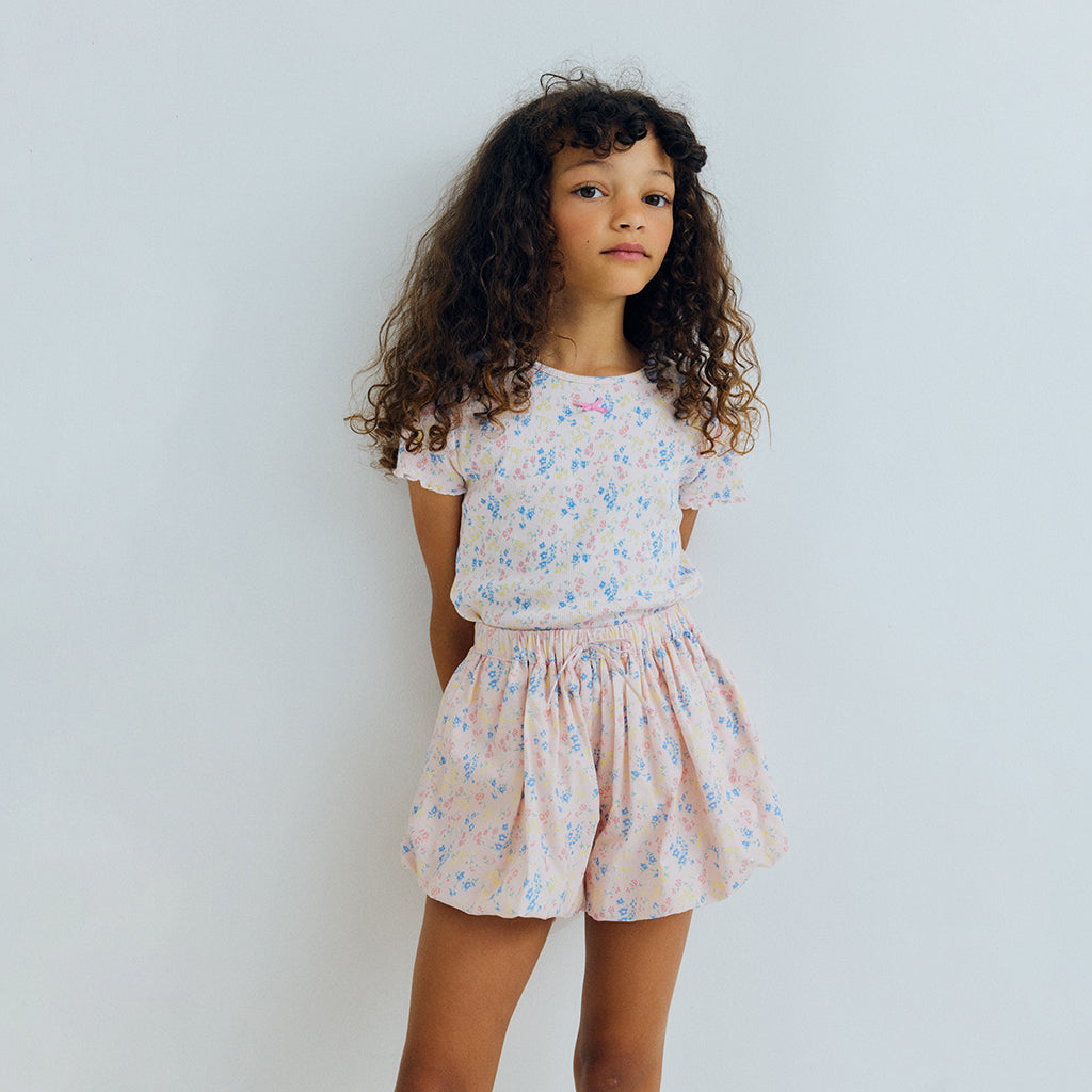 The New Society Child Sabina Shorts Pink Floral Print