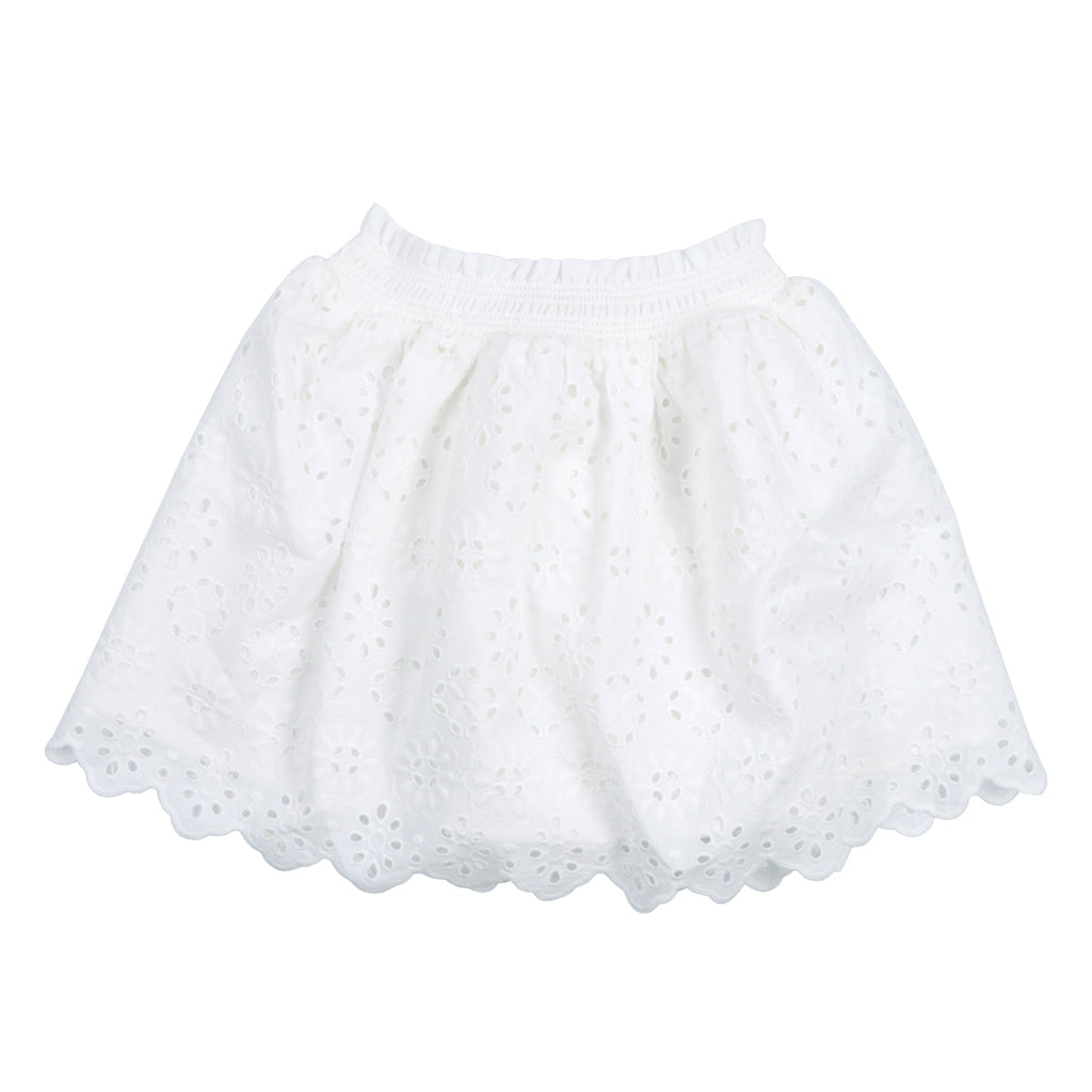 The New Society Child Sakura Skirt Pure Cloud White