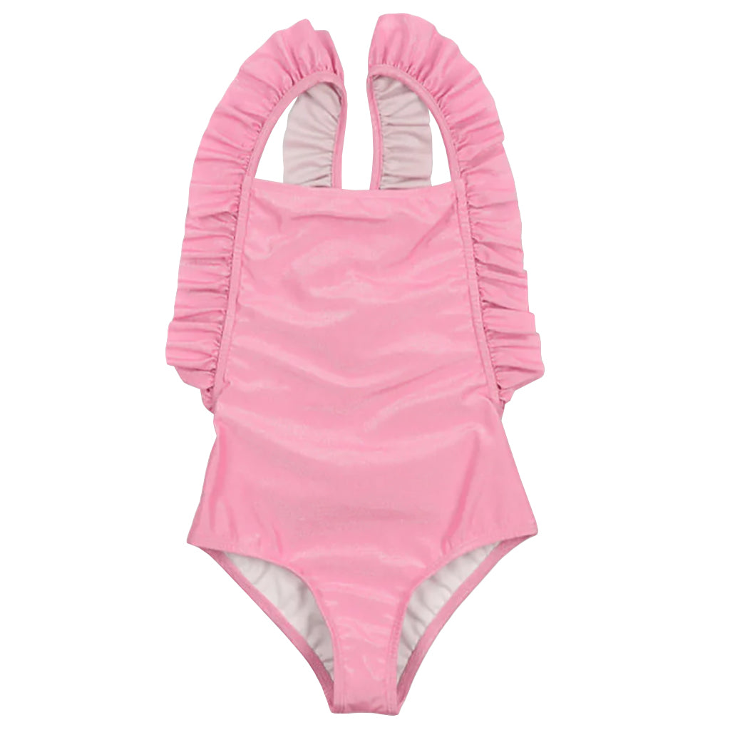 The New Society Child Swimsuit Hibiscus Pink