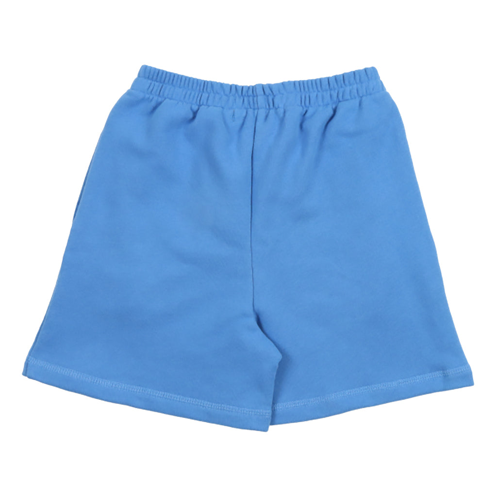 The New Society Child TNS Logo Shorts Iris Whisper Blue