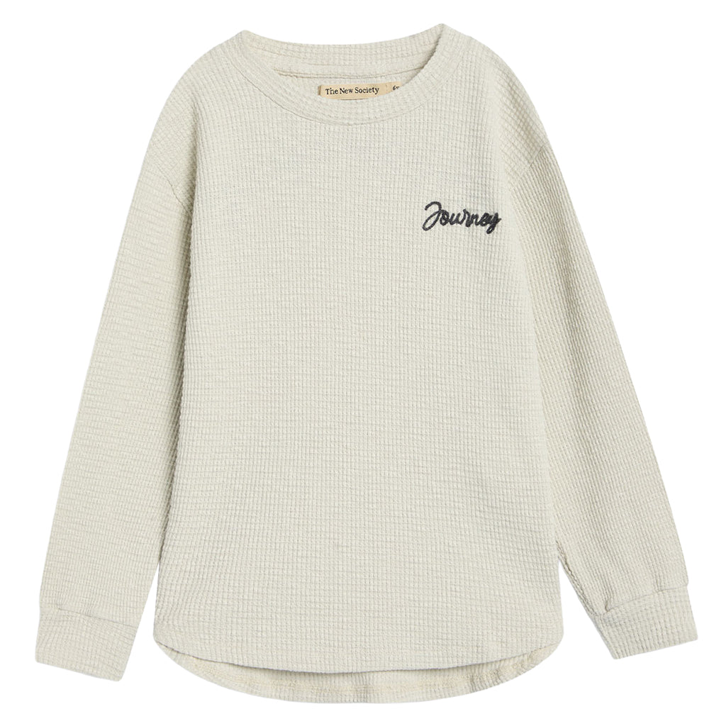 The New Society Baby Hayley T-shirt Whisper White Melange