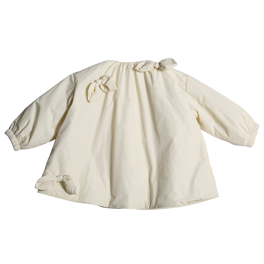 Tia Cibani Kids Baby Estrella Bow Topper Jacket and Bloomer Opal Cream