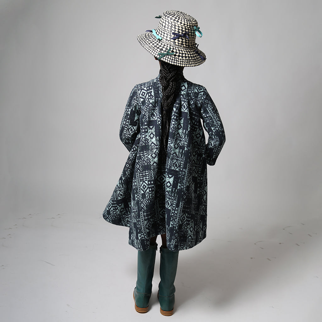 Tia Cibani Kids Child Frida Night Shirt Dress Topaz Blue Print
