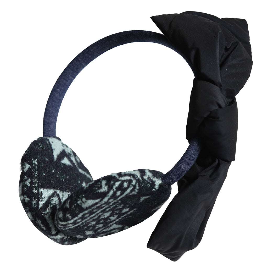 Tia Cibani Kids Child Puno Bow Earmuffs Topaz Blue