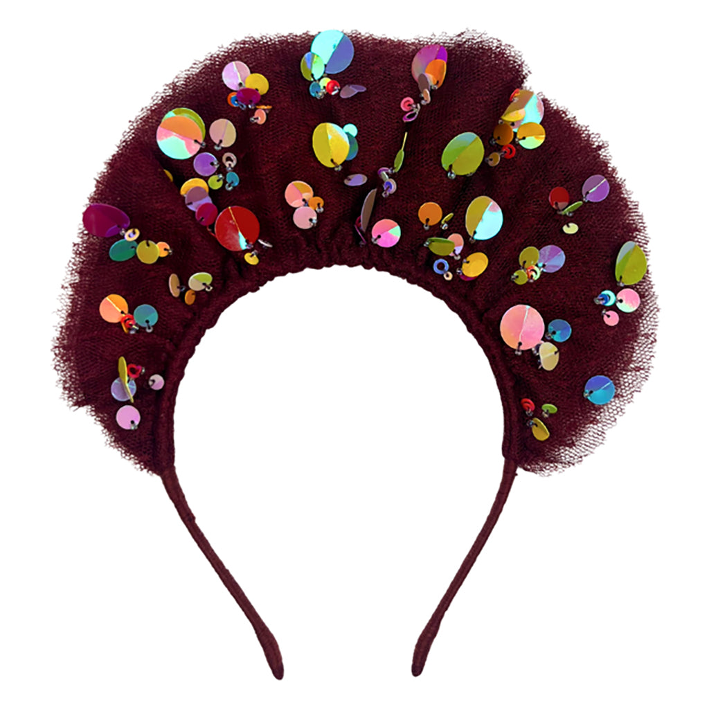 Tia Cibani Kids Child Stella Tiered Tiara Headband Berry Red