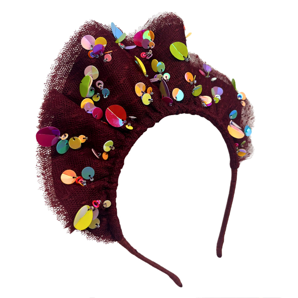 Tia Cibani Kids Child Stella Tiered Tiara Headband Berry Red