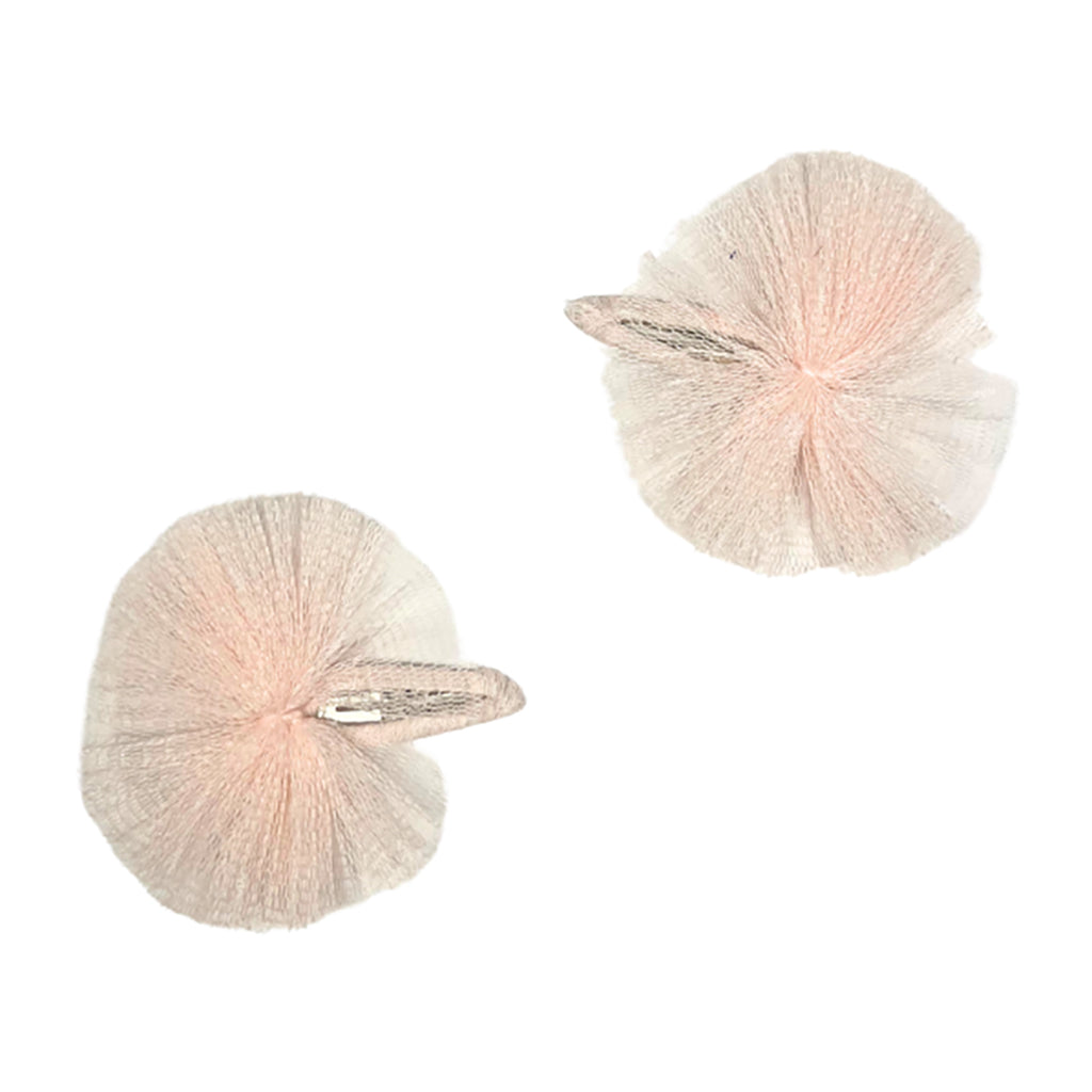 Tia Cibani Kids Set Of Two Tulle Bow Hair Clips Pink
