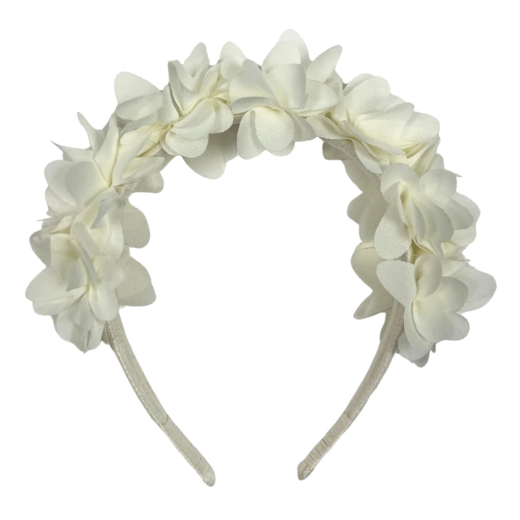 Tia Cibani Kids Child 3D Flower Headband Honey Cream