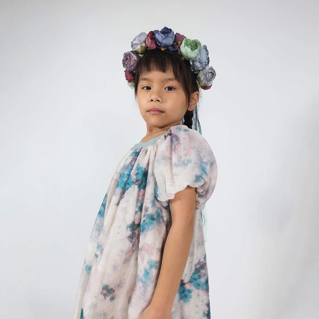 Tia Cibani Kids Child Sofia Dress Robin Green
