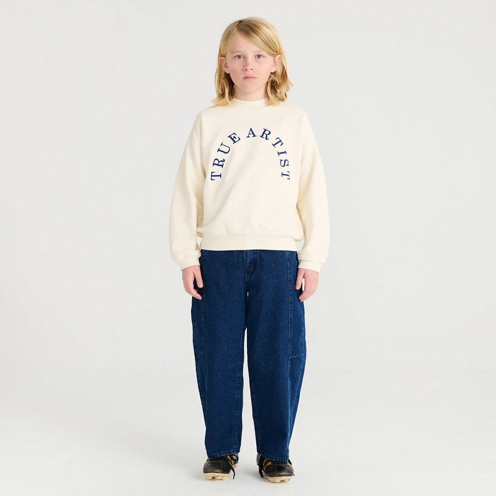 True Artist Child Sweatshirt Ivory White
