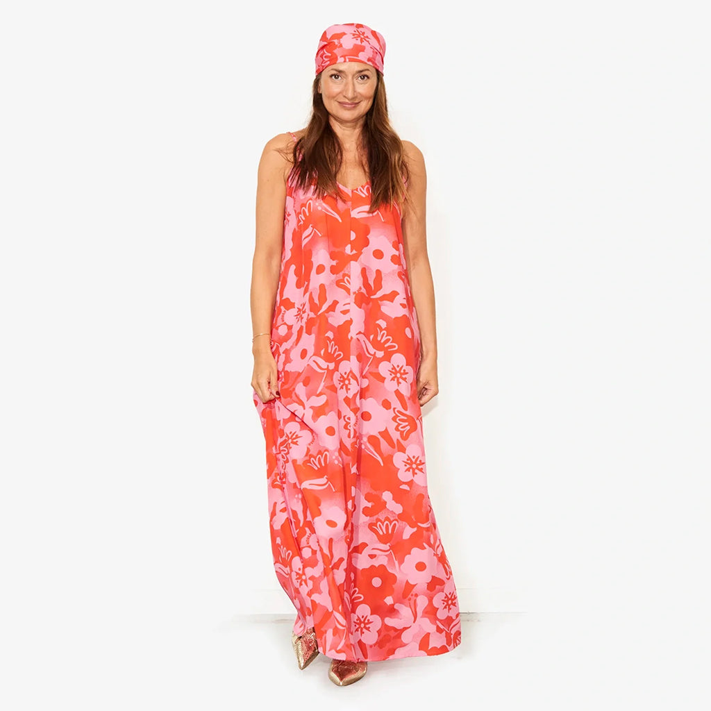 World of Pop Woman Flower Power Scarf Pink