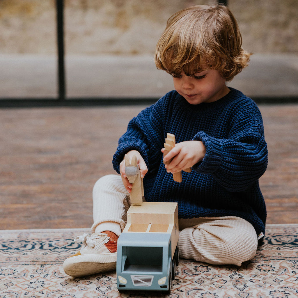 Yuki Kidswear Baby And Child Fine Rib Knitted Leggings Sand Melange Cream