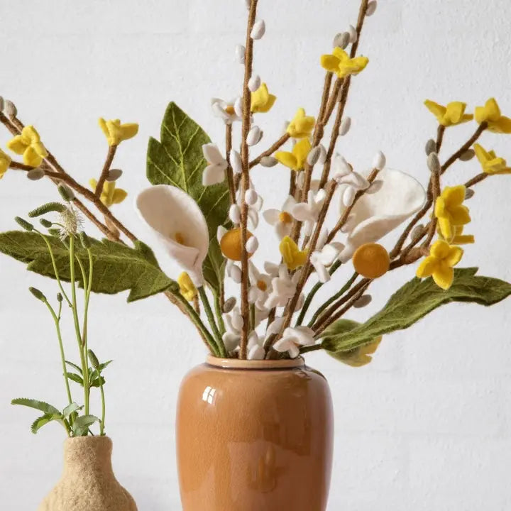 Gry and Sif - Felted Apple Branch