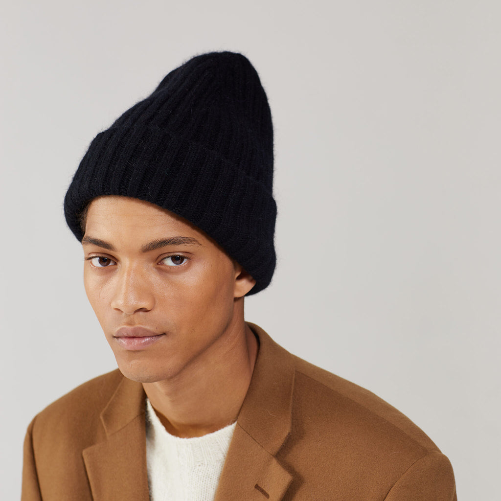 Le Bonnet Unisex Le Grand Bonnet Hat Onyx Black