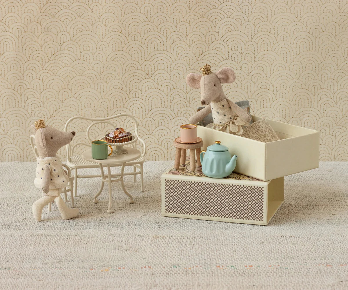 Maileg Toys Mouse Royal Twins Little Brother And Sister In Matchbox