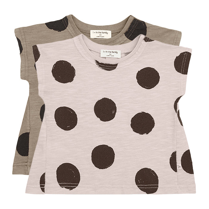 1+ In The Family Baby And Child Fiona T-shirt With Dot Print