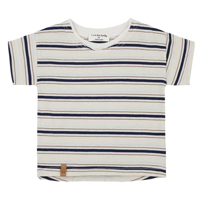 1+ In The Family Baby And Child Jones T-shirt Bone Stripes