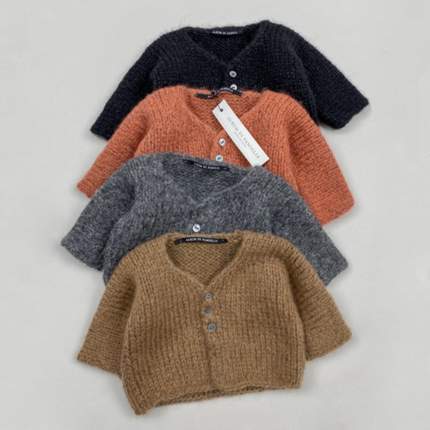 Album Di Famiglia Baby Chunky Knit Cardigan Newborn