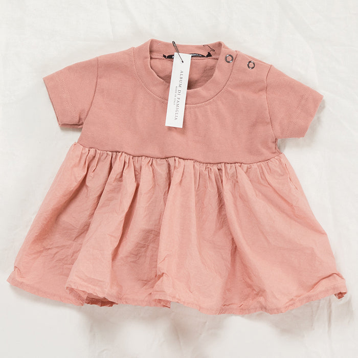 Album Di Famiglia Baby T-shirt Dress Pink
