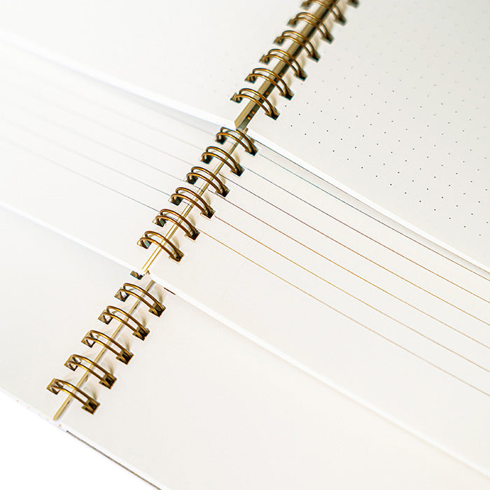 Baltic Club Large Terrazzo Spiral Notebook Emerald