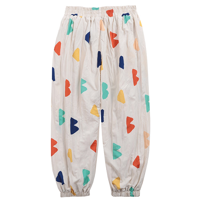 Bobo Choses Child Tracksuit Pants With All Over Geometric Print Cream