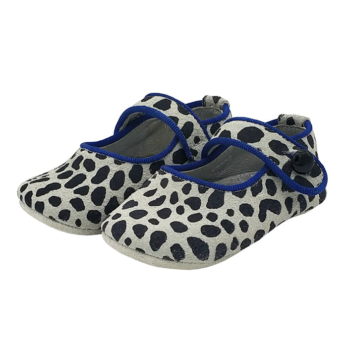 Bonpoint Baby Ballet Shoe Black And White Dalmation Print