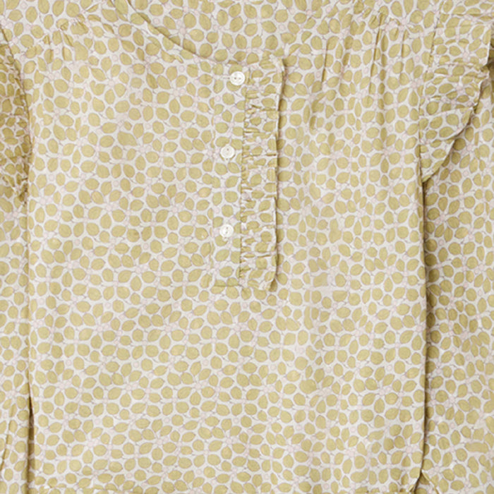 Bonpoint Child Tosca Dress Grass Green Print