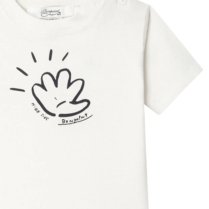 Bonpoint Baby Tom T-shirt Milk White