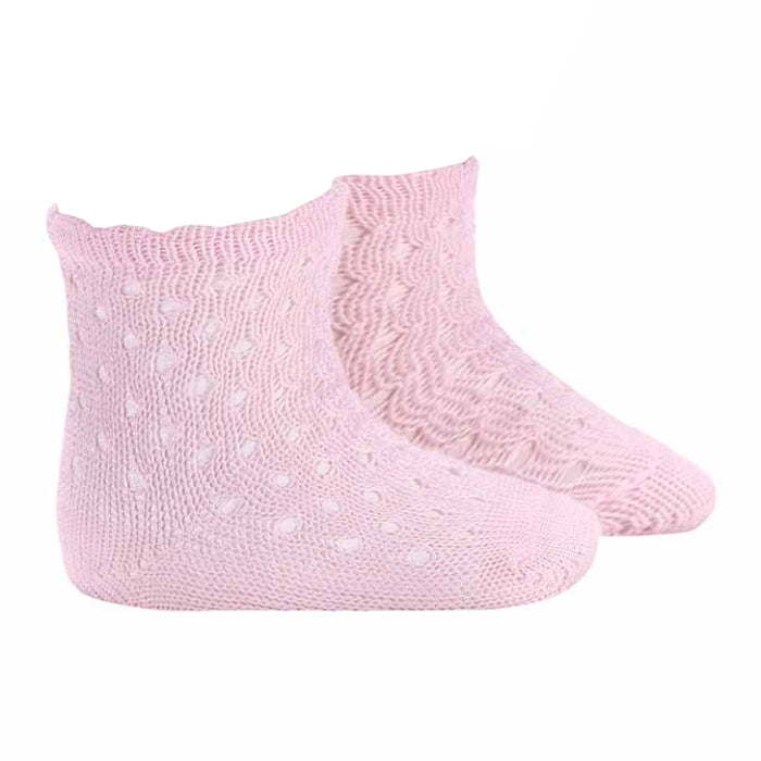 Condor Baby Openwork Extrafine Perle Socks Pink