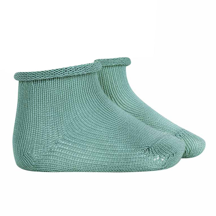 Condor Baby Perle Socks With Rolled Cuff Fresh Green