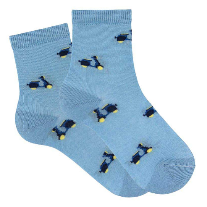 Condor Child Scooter Short Socks Bluish Blue