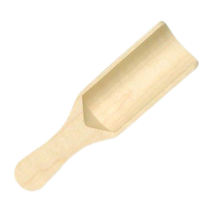 Wooden toy scoop.