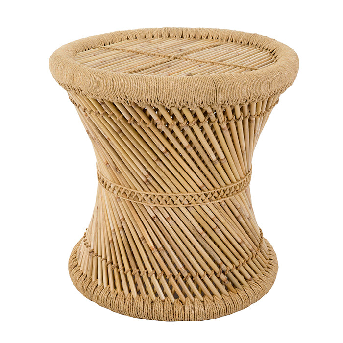 Bamboo cane round table.