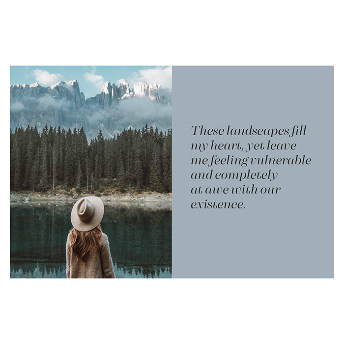 Blue imagery and photograph from the book "Forever Wandering"