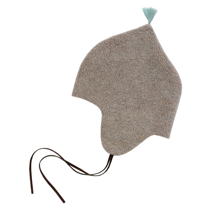 Makié Baby Fleece Bonnet Taupe Beige