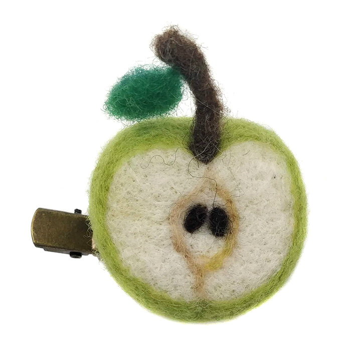 Midos Tail Felted Pin Apple