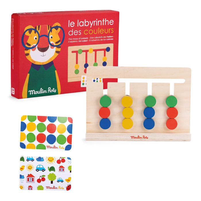 Moulin Roty Les Popipop Maze Of Colours Game
