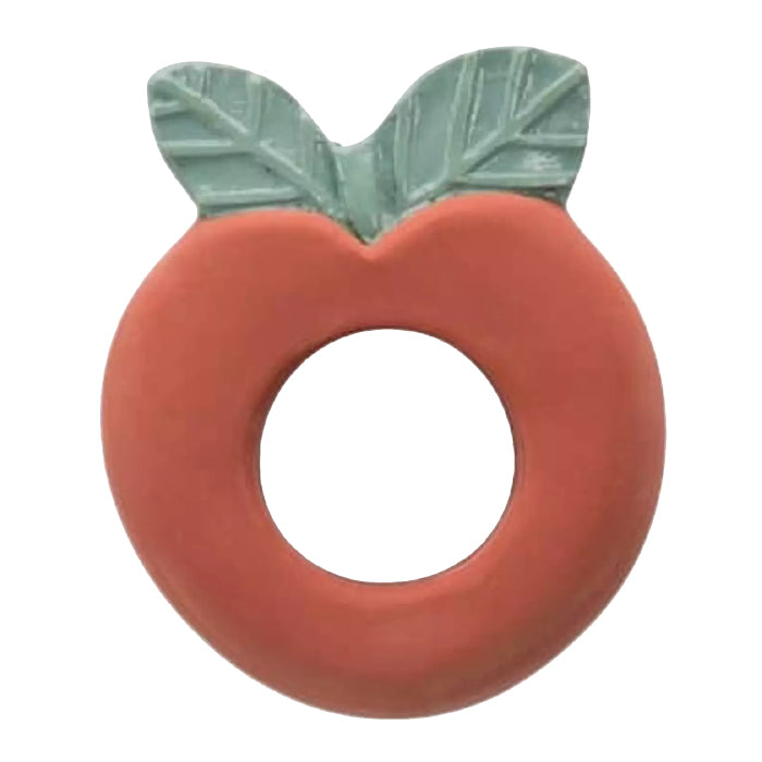 Moulin Roty Pomme Des Bois Apple Rubber Ring Rattle