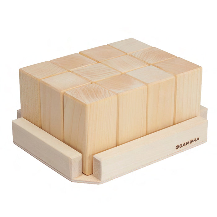 Ocamora Wooden Rectangular Prisims Natural