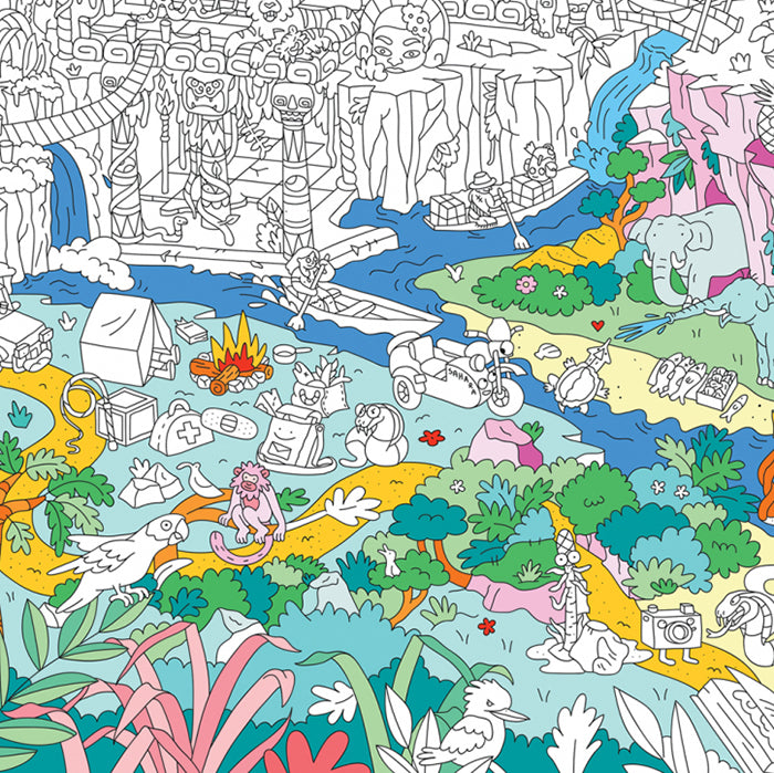 Omy Giant Colouring Poster Dinosaur