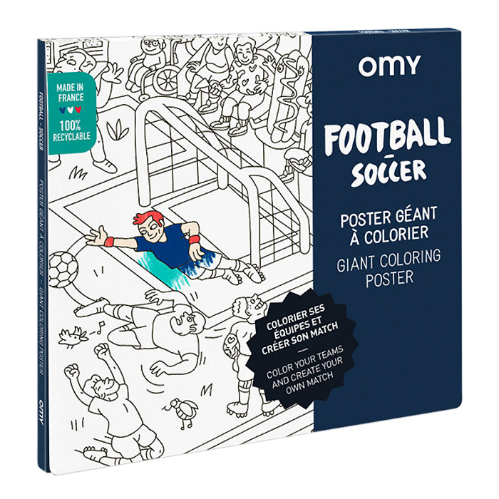 Omy Giant Colouring Poster Soccer