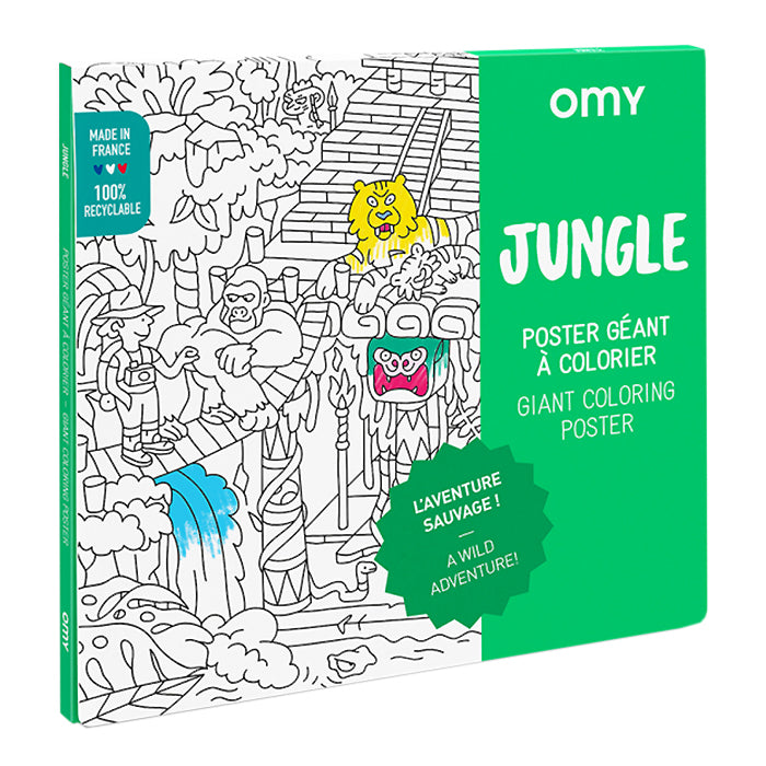 Omy Giant Colouring Poster Jungle