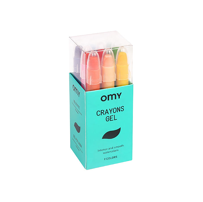 Omy Set Of 9 Gel Crayons