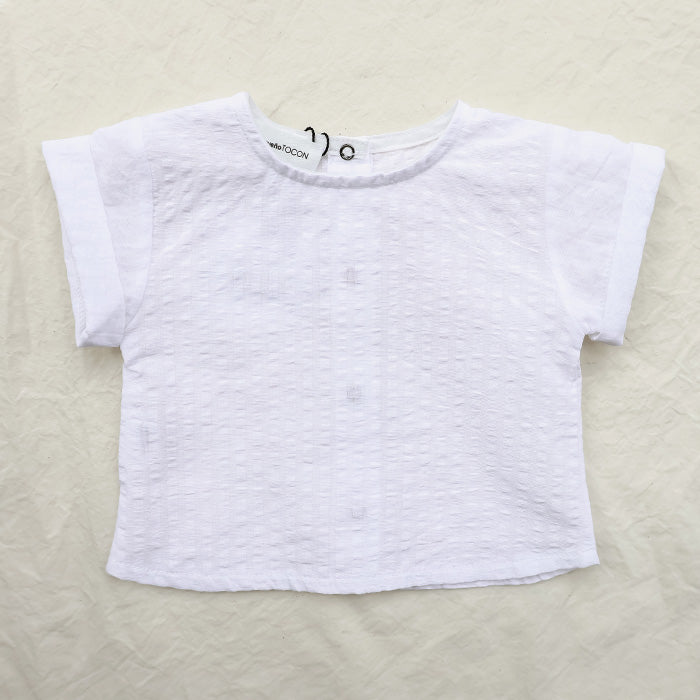 Pequeno Tocon Baby Ocre Top White